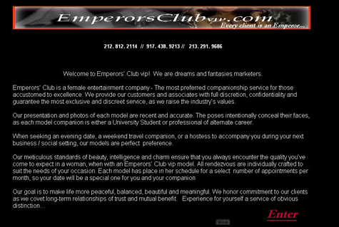 Emperors Club VIP Welcome Message 3